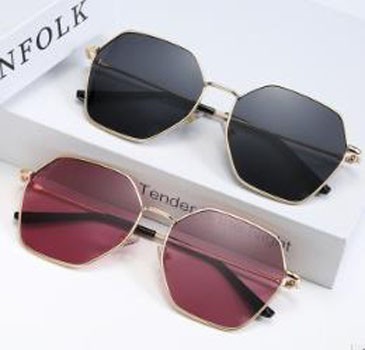 Metal Sunglasses 2020 New Design Latest Fashion Frame China Factory Direct Sale in China Women Men Purple Black Yellow Green Red