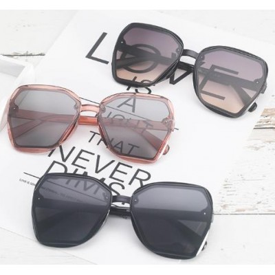 Cool Fashion Style Wrap Glasses Double Bridge Round Sunglasses Women Men Black Silver Custom Metal OEM Frame LOGO GRAY Time Age